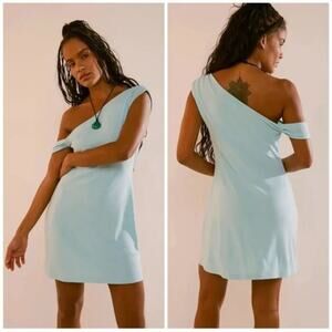 NWT Free People Cora Mini Dress – “Splash” – Size M – Coastal Cool Vibes 🌊